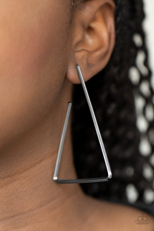 Go Ahead and TRI-black-Paparazzi earrings