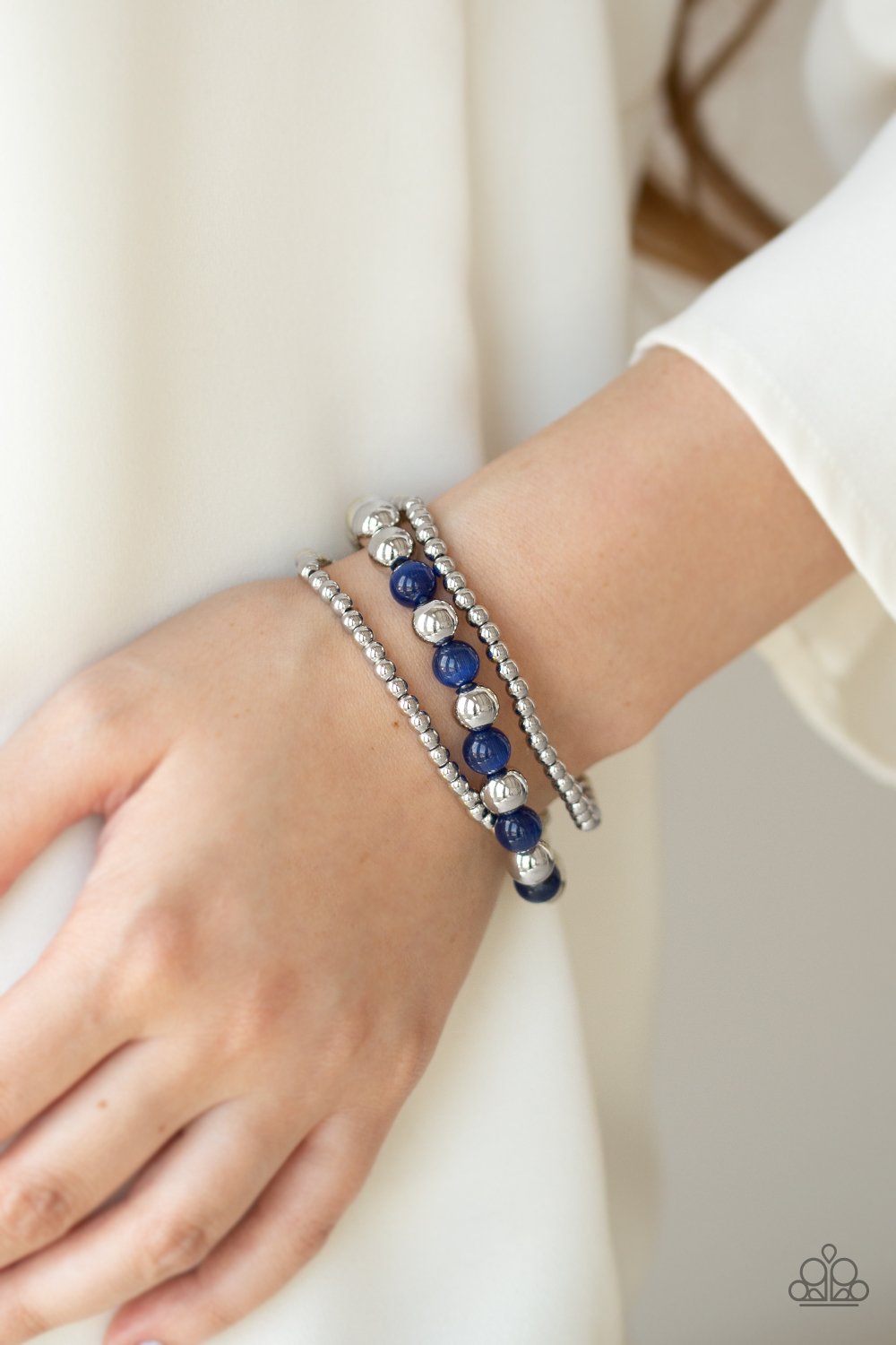Go With the GLOW - blue - Paparazzi bracelet