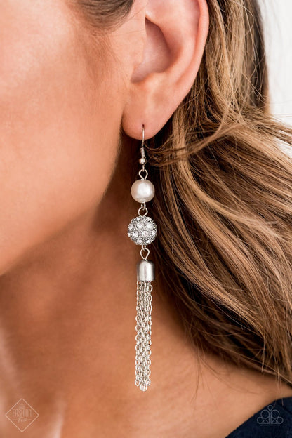 Going DIOR to DIOR-white-Paparazzi earrings