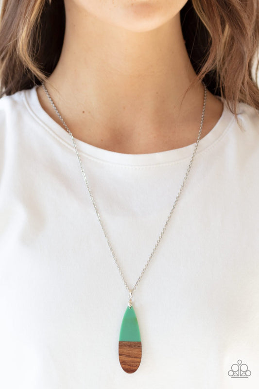 Going Overboard-green-Paparazzi necklace