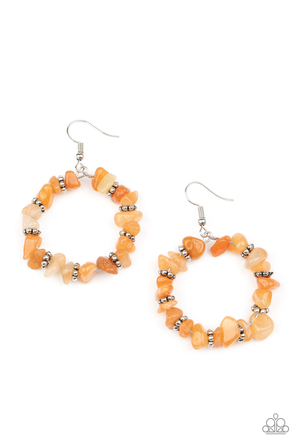 Going for Grounded - orange - Paparazzi earrings