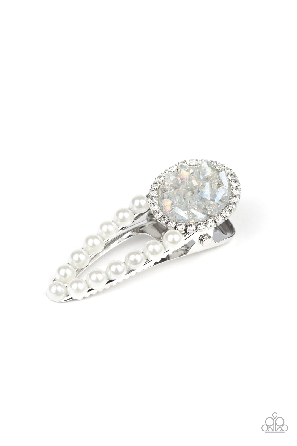 Gone Vogue - white - Paparazzi hair clip