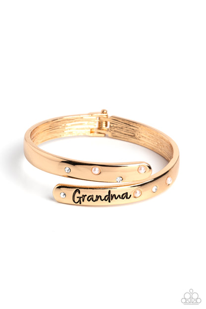 Gorgeous Grandma - gold - Paparazzi bracelet