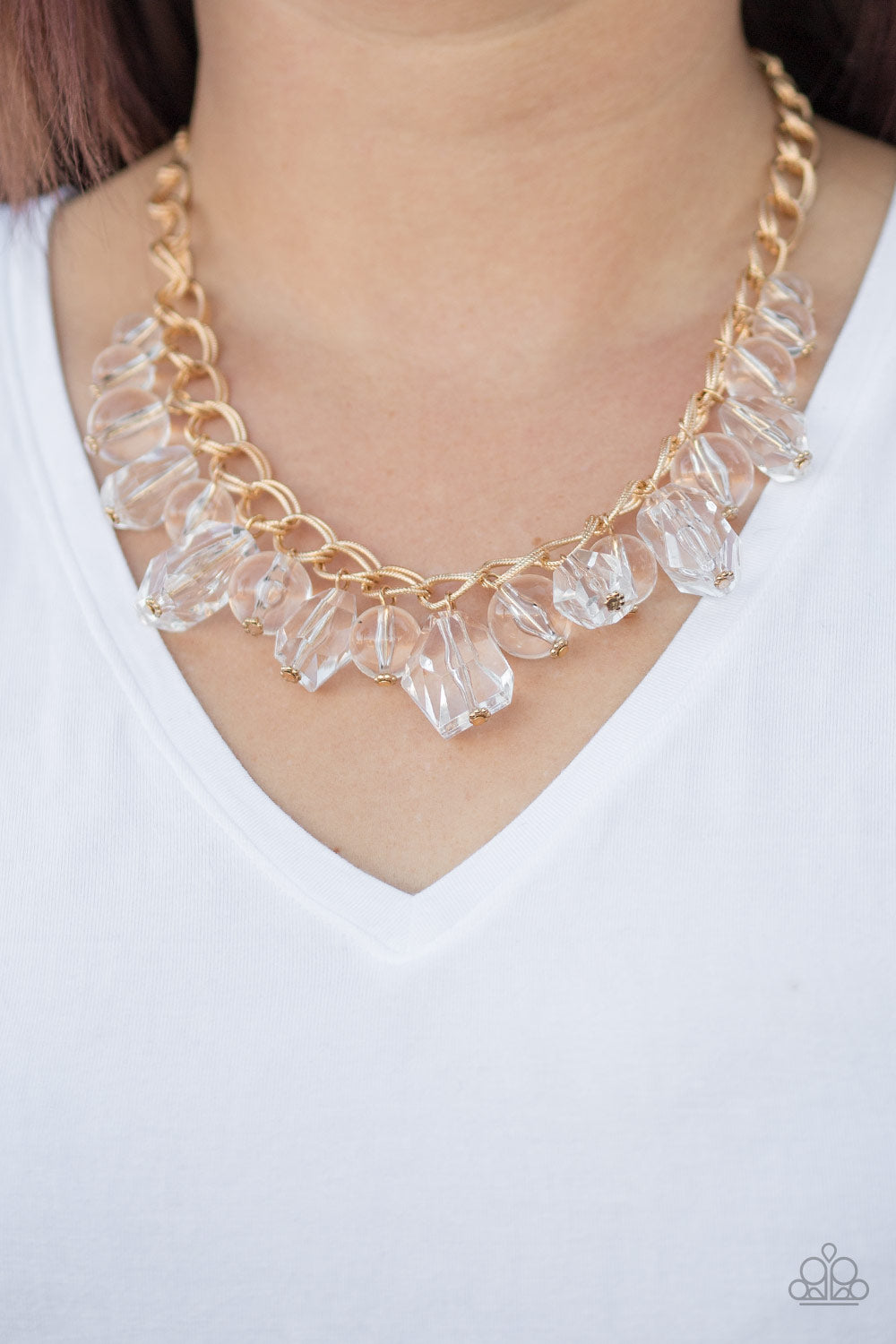 Gorgeously Globetrotter - gold - Paparazzi necklace
