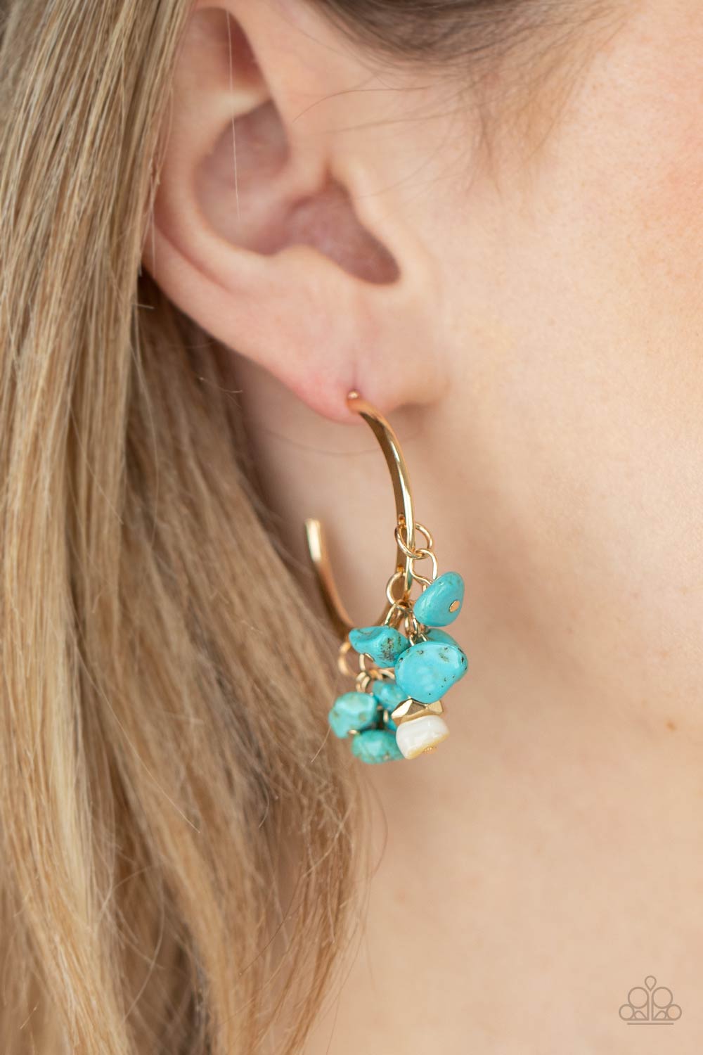 Gorgeously Grounding - gold - Paparazzi earrings