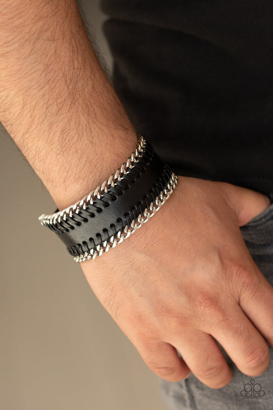 Got Grit-black-Paparazzi mens bracelet