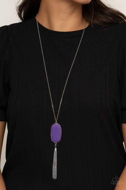 Got a Good Thing GLOWING - purple - Paparazzi necklace