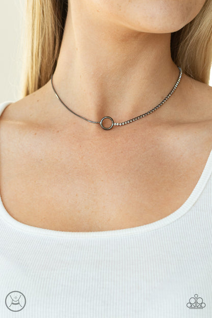 Gotta Split - black - Paparazzi necklace
