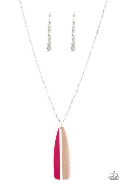 Grab a Paddle - pink - Paparazzi necklace