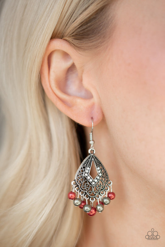 Gracefully Gatsby - multi - Paparazzi earrings