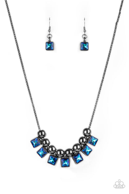 Graciously Audacious - blue - Paparazzi necklace