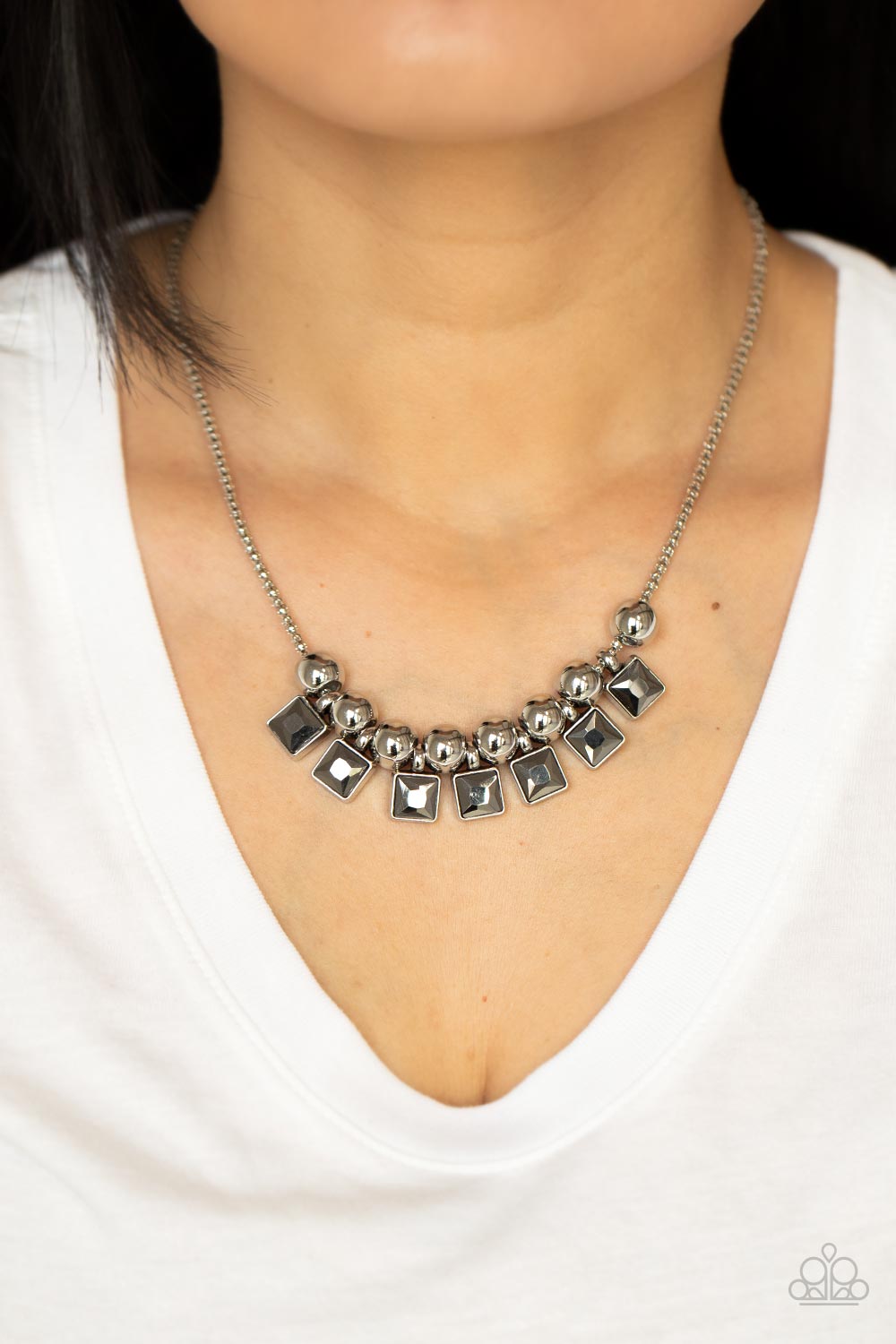 Graciously Audacious - silver - Paparazzi necklace