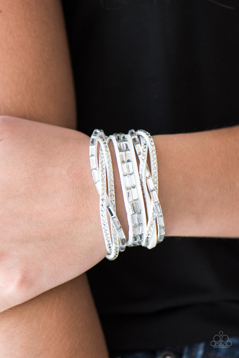 Grand Slam Shimmer - white - Paparazzi bracelets