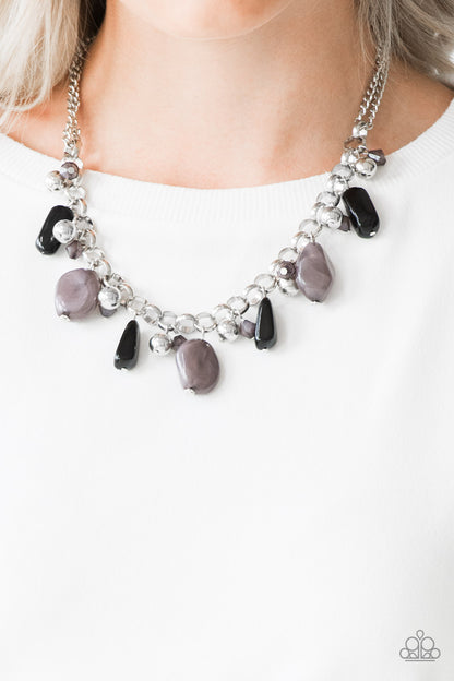 Grand Canyon Grotto - black - Paparazzi necklace
