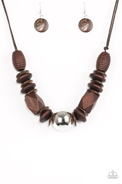 Grand Turks Getaway - brown - Paparazzi necklace