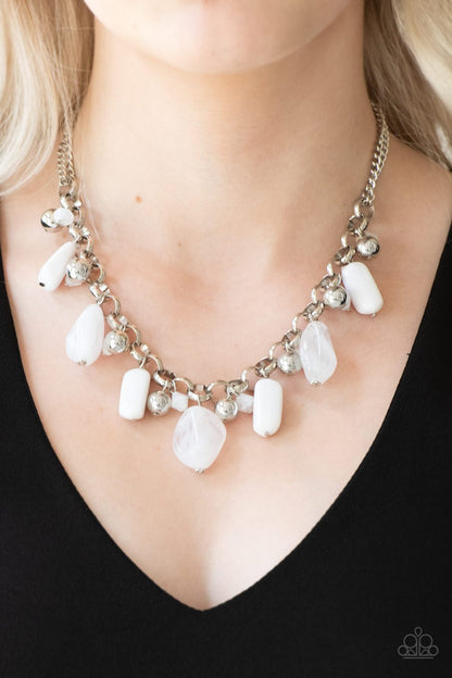 Grand Canyon Grotto-white-Paparazzi necklace