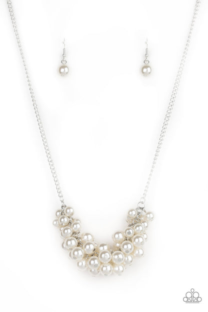 Grandiose Glimmer - white - Paparazzi necklace