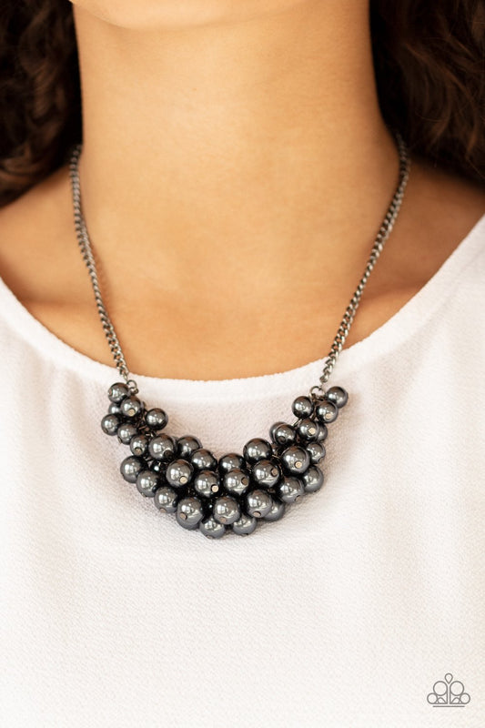 Grandiose Glimmer-black-Paparazzi necklace