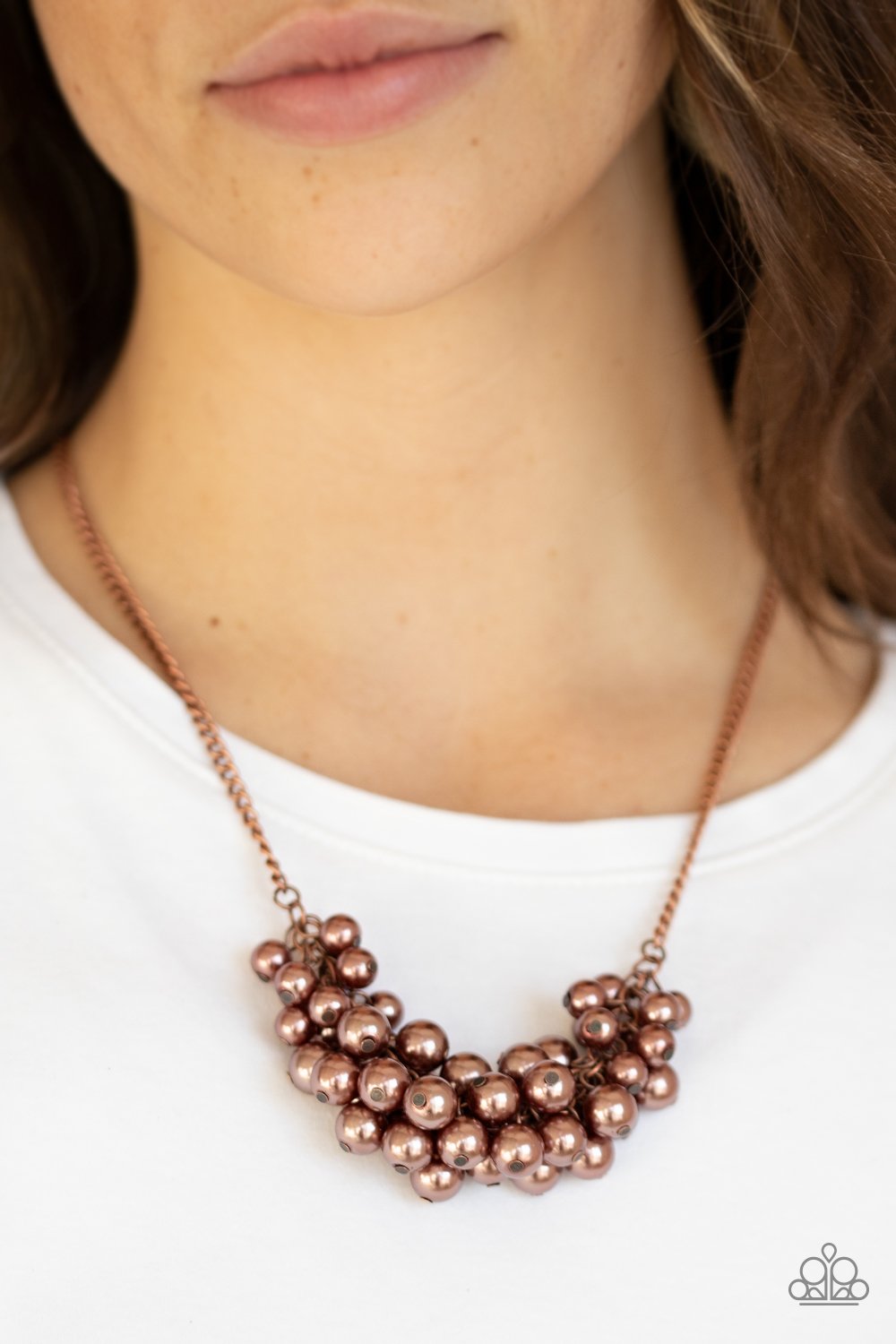 Grandiose Glimmer-copper-Paparazzi necklace