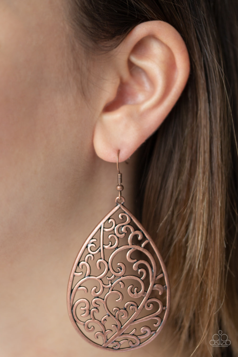 Grapevine Grandeur - copper - Paparazzi earrings