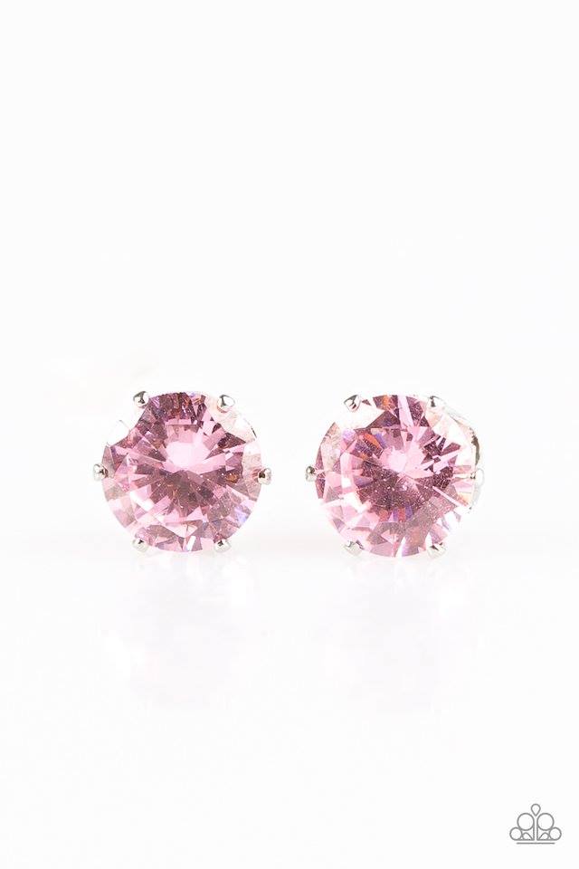 Greatest Treasure - pink - Paparazzi earrings