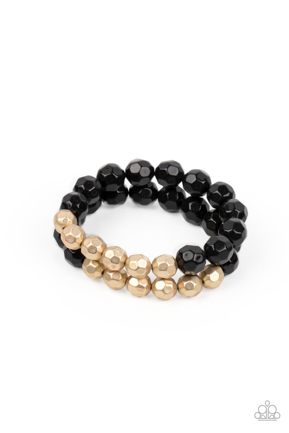 Grecian Glamour - black - Paparazzi bracelet