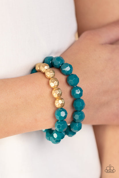 Grecian Glamour - blue - Paparazzi bracelet