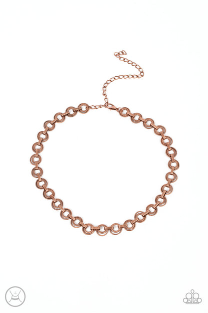 Grit and Grind - copper - Paparazzi necklace