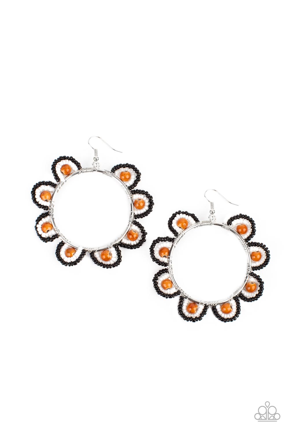 Groovy Gardens - brown - Paparazzi earrings