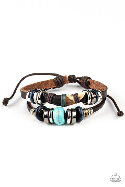 Ground Swell - blue - Paparazzi bracelet