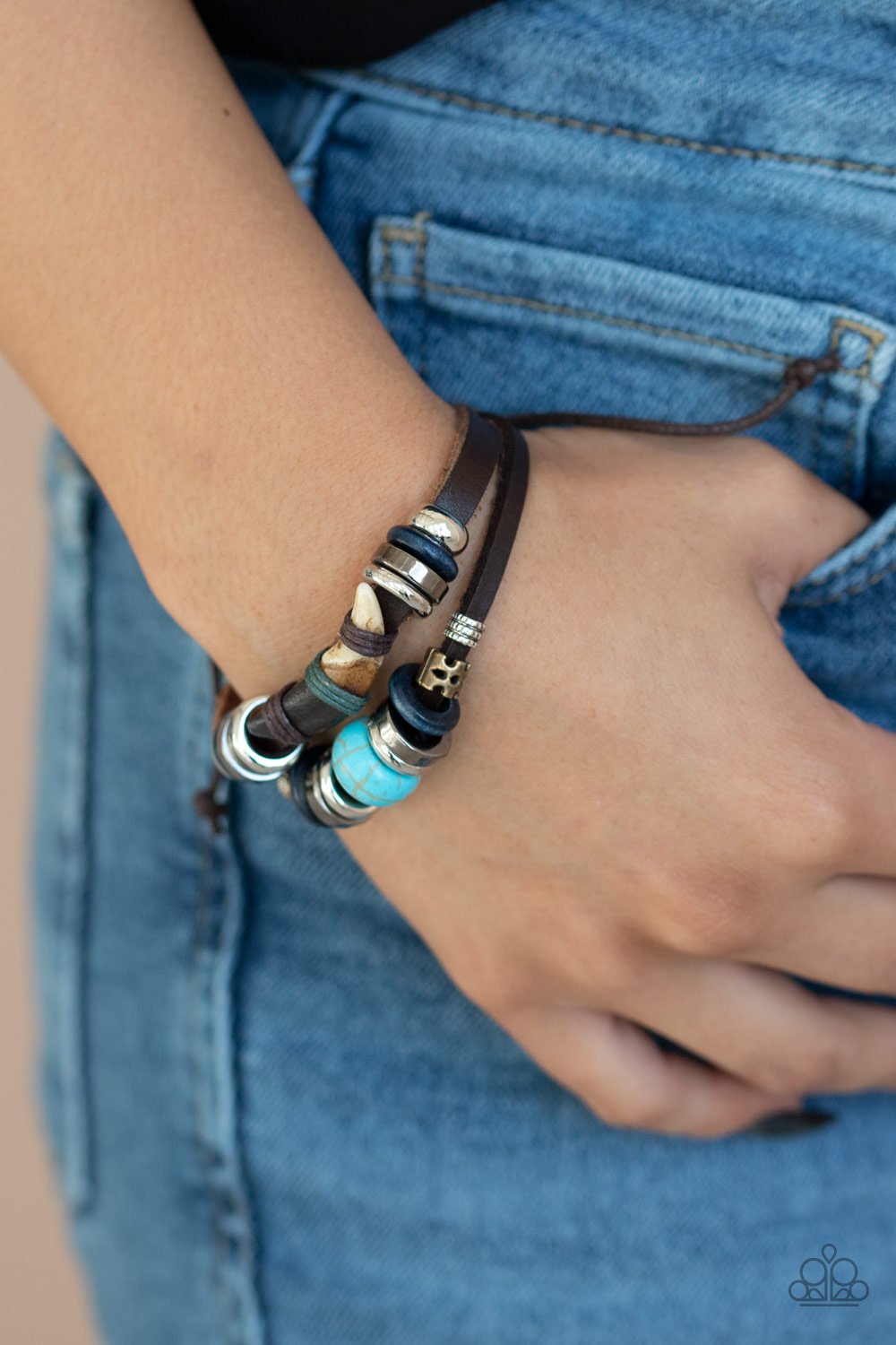 Ground Swell-blue-Paparazzi bracelet