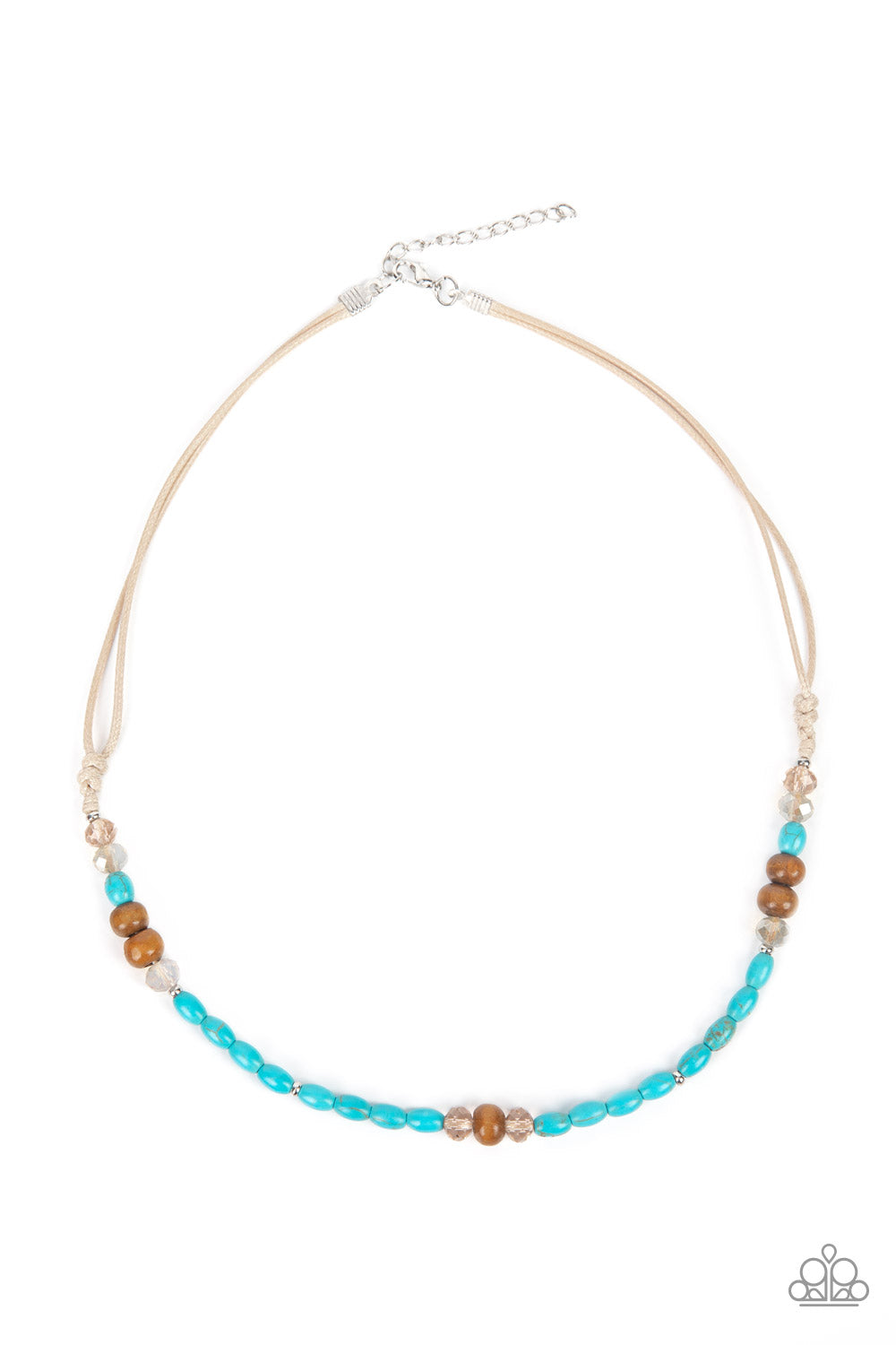 Groundbreaking Glamour - blue - Paparazzi necklace