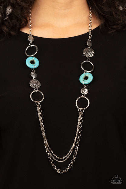 Grounded Glamour - blue - Paparazzi necklace