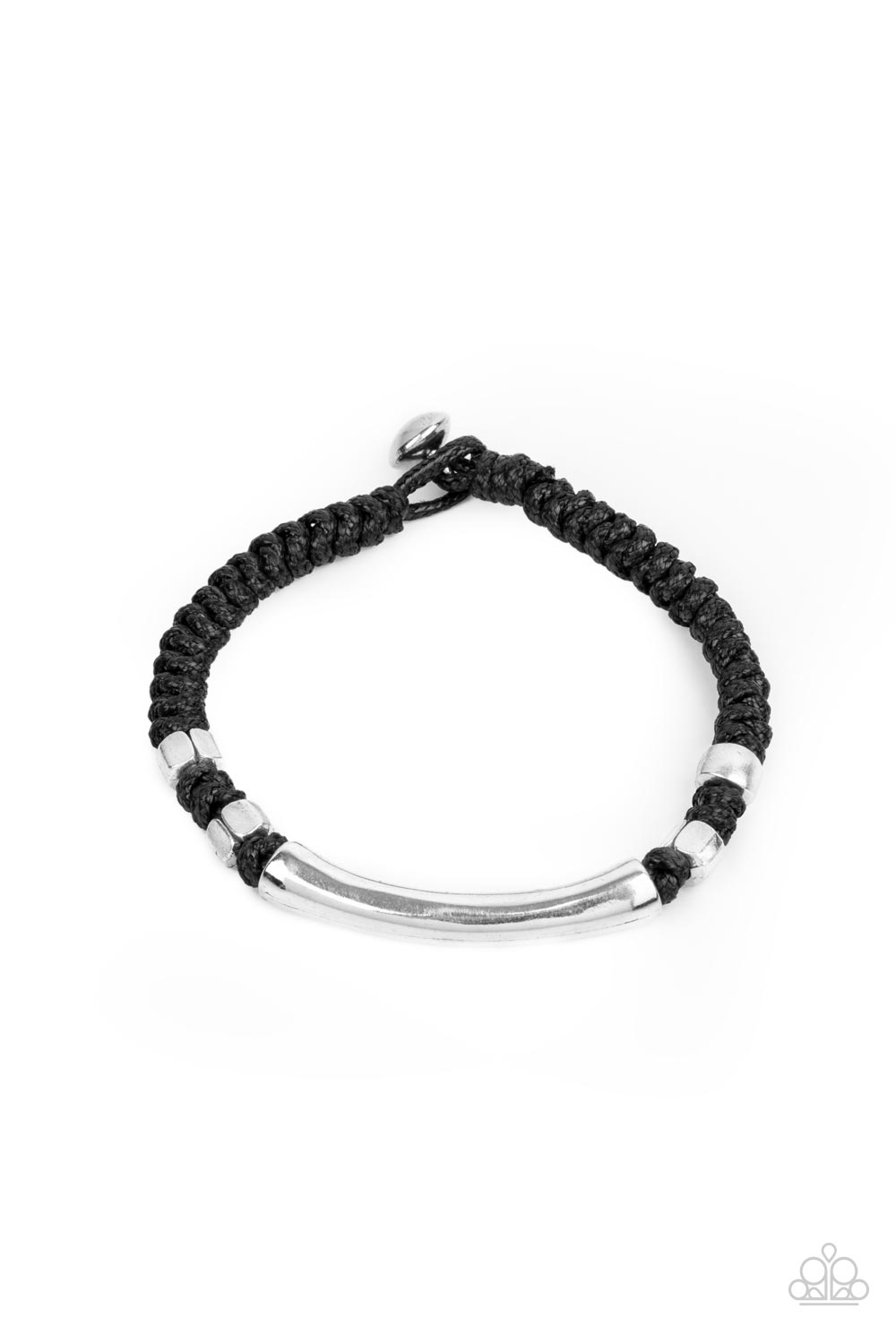 Grounded in Grit - black - Paparazzi bracelet