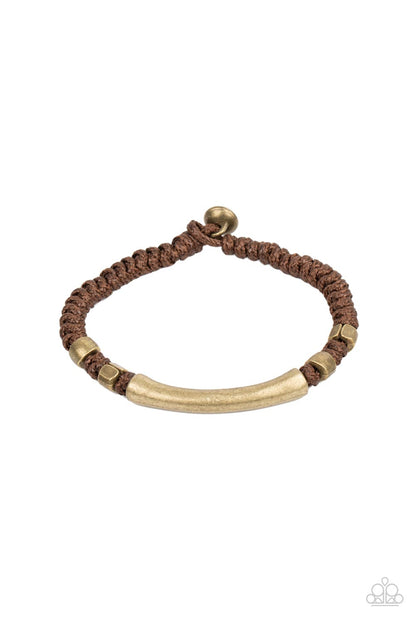 Grounded in Grit - brown - Paparazzi bracelet