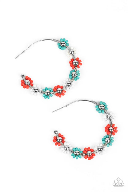 Growth Spurt - red - Paparazzi earrings