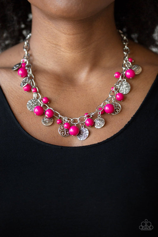 Guru Garden-pink-Paparazzi necklace