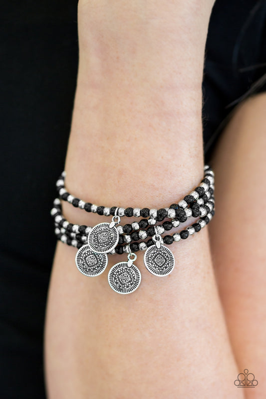 Gypsy Globetrotter - black - Paparazzi bracelet