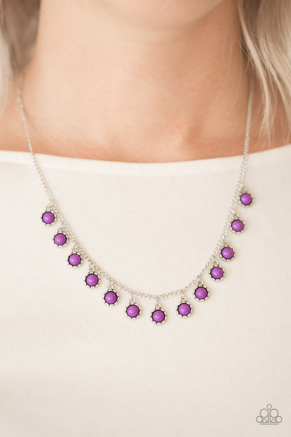 Gypsy Glow - purple - Paparazzi necklace