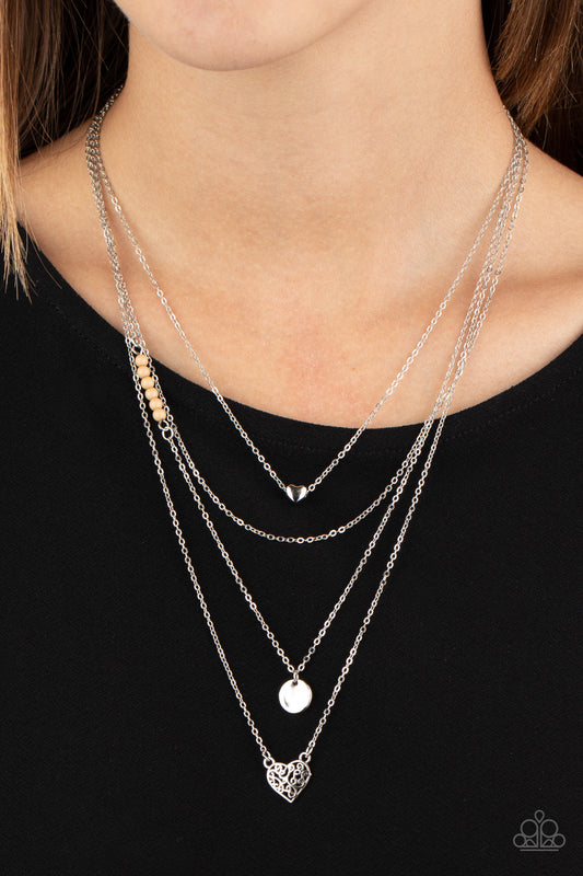 Gypsy Heart - brown - Paparazzi necklace