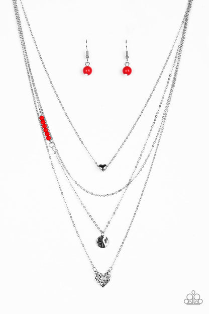 Gypsy Heart - red - Paparazzi necklace