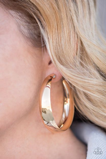 Gypsy Goals-gold-Paparazzi earrings