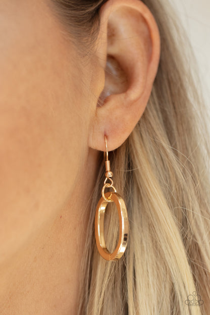 HAUTE-ly Contested - gold - Paparazzi necklace