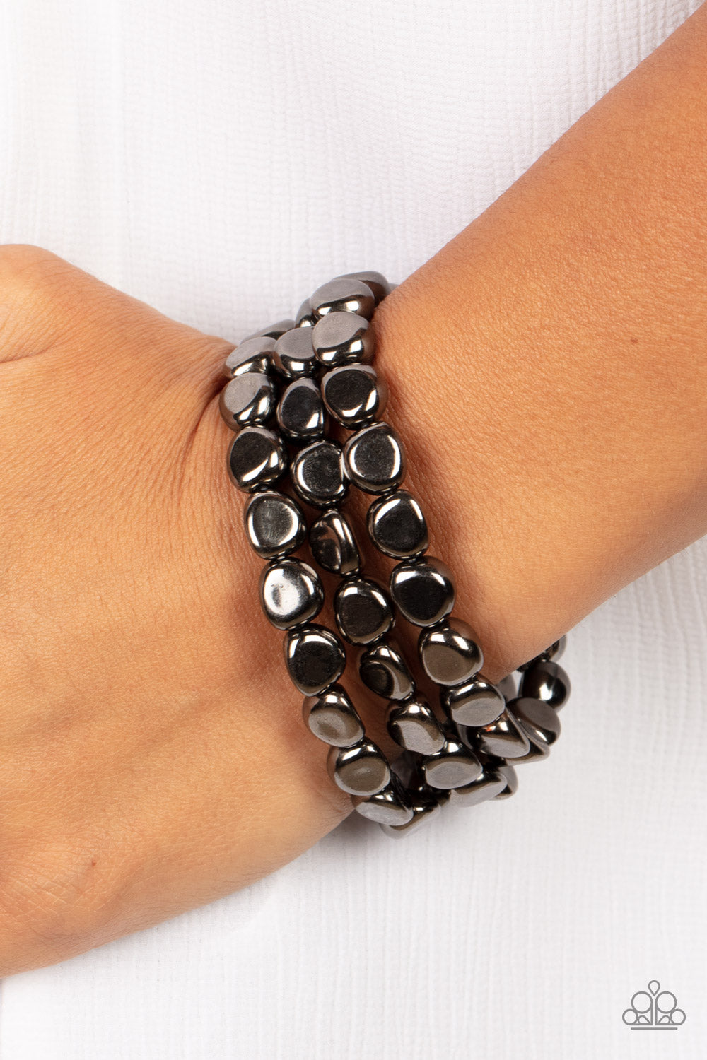 HAUTE Stone - black - Paparazzi bracelet