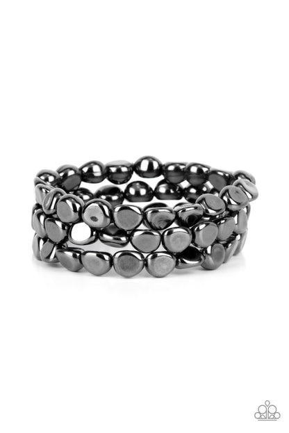 HAUTE Stone - black - Paparazzi bracelet