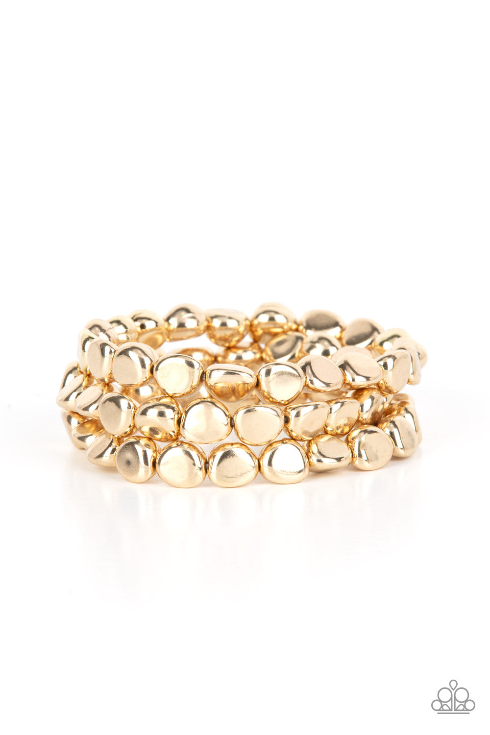 HAUTE Stone - gold - Paparazzi bracelet