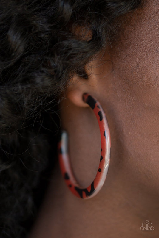 HAUTE Blooded-brown-Paparazzi earrings