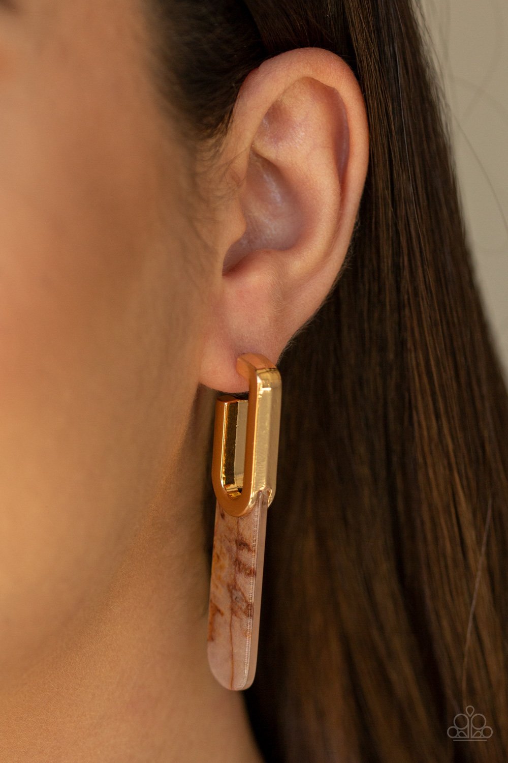 HAUTE Off the Press-multi-Paparazzi earrings