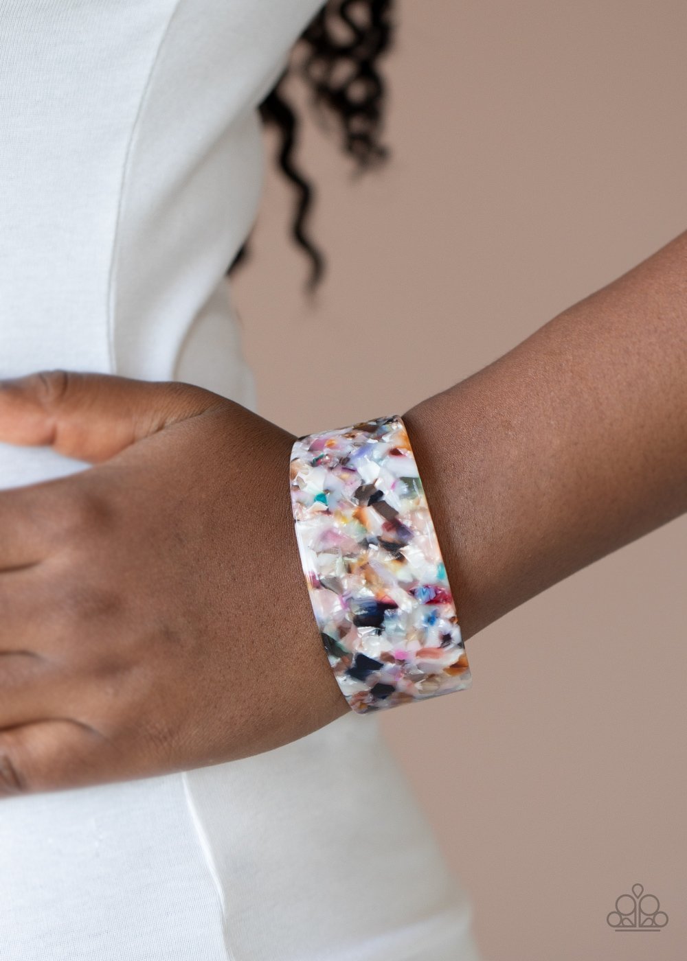 HAUTE Under the Collar - multi - Paparazzi bracelet