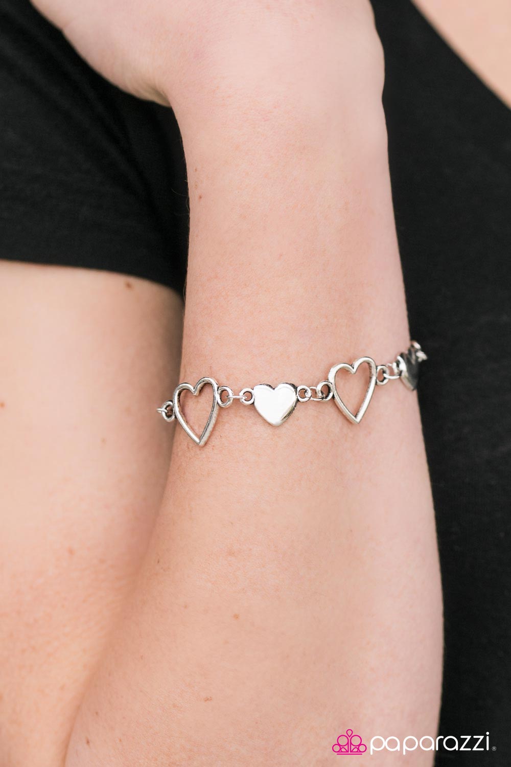 HEART To Handle - Silver - Paparazzi bracelet